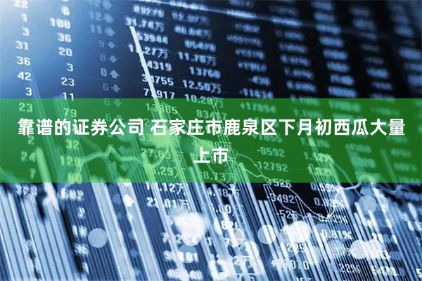 靠谱的证券公司 石家庄市鹿泉区下月初西瓜大量上市
