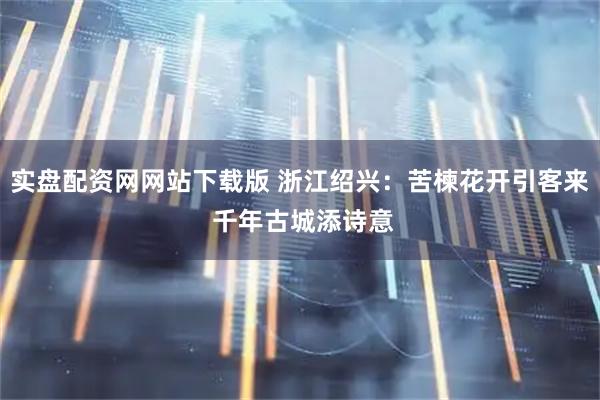 实盘配资网网站下载版 浙江绍兴：苦楝花开引客来 千年古城添诗意